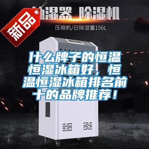 什么牌子的恒溫恒濕冰箱好，恒溫恒濕冰箱排名前十的品牌推薦！