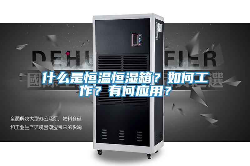 什么是恒溫恒濕箱？如何工作？有何應用？