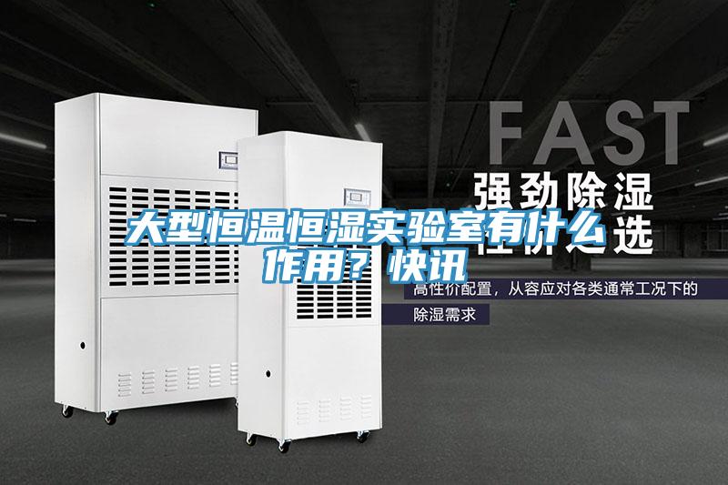 大型恒溫恒濕實(shí)驗室有什么作用？快訊