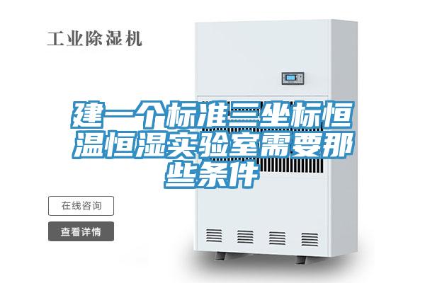 建一個(gè)標準三坐標恒溫恒濕實(shí)驗室需要那些條件