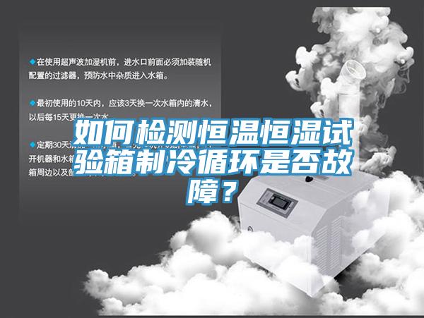 如何檢測恒溫恒濕試驗箱制冷循環(huán)是否故障？