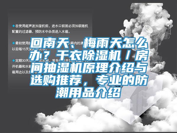 回南天、梅雨天怎么辦？干衣除濕機／房間抽濕機原理介紹與選購推薦，專(zhuān)業(yè)的防潮用品介紹