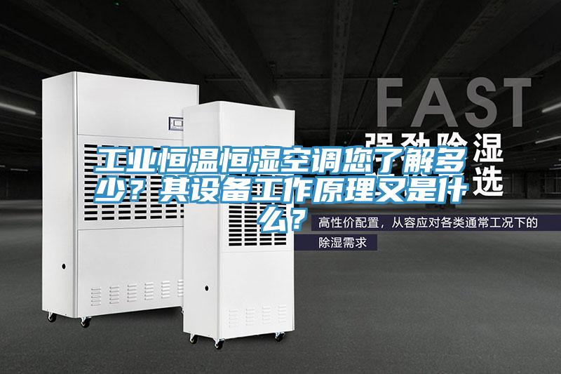 工業(yè)恒溫恒濕空調您了解多少？其設備工作原理又是什么？