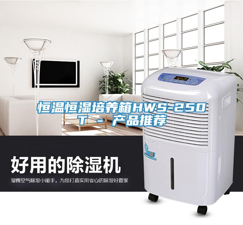 恒溫恒濕培養箱HWS-250T - 產(chǎn)品推薦