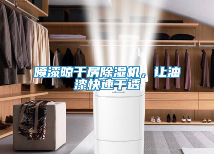 噴漆晾干房除濕機，讓油漆快速干透