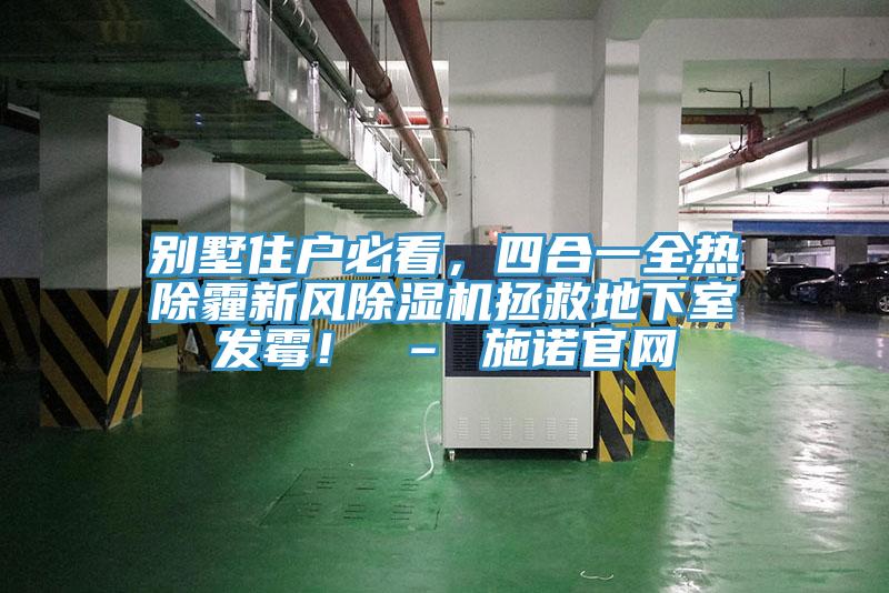 別墅住戶(hù)必看，四合一全熱除霾新風(fēng)除濕機拯救地下室發(fā)霉！ – 施諾官網(wǎng)