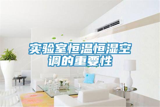 實(shí)驗室恒溫恒濕空調的重要性