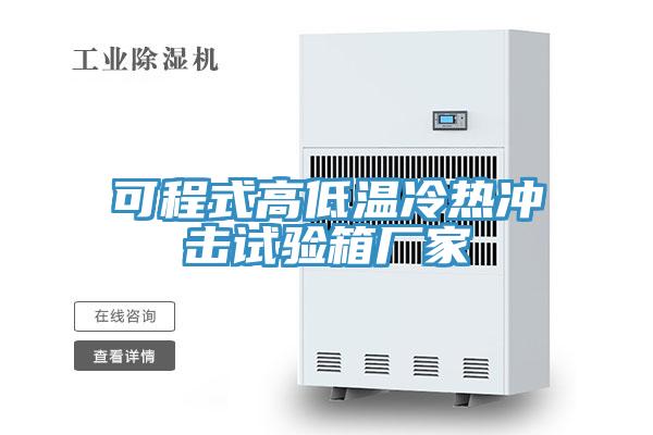 可程式高低溫冷熱沖擊試驗箱廠(chǎng)家