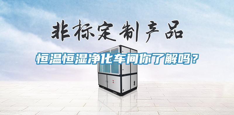 恒溫恒濕凈化車(chē)間你了解嗎？