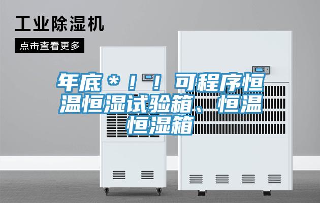 年底＊??！可程序恒溫恒濕試驗箱、恒溫恒濕箱