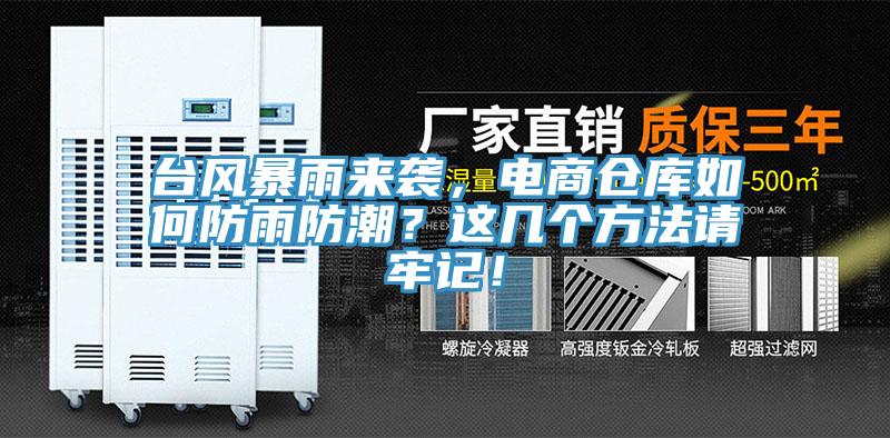 臺風(fēng)暴雨來(lái)襲，電商倉庫如何防雨防潮？這幾個(gè)方法請牢記！