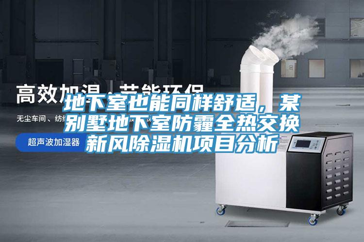地下室也能同樣舒適，某別墅地下室防霾全熱交換新風(fēng)除濕機項目分析
