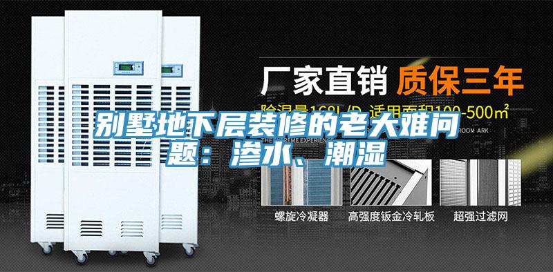 別墅地下層裝修的老大難問(wèn)題：滲水、潮濕