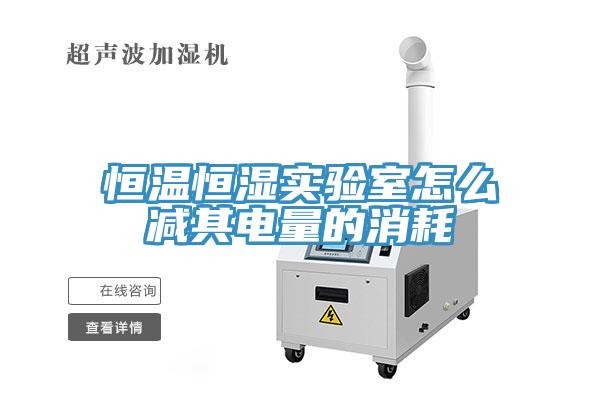 恒溫恒濕實(shí)驗室怎么減其電量的消耗
