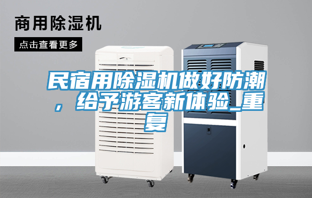 民宿用除濕機做好防潮，給予游客新體驗_重復