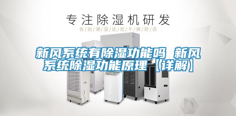 新風(fēng)系統有除濕功能嗎 新風(fēng)系統除濕功能原理【詳解】