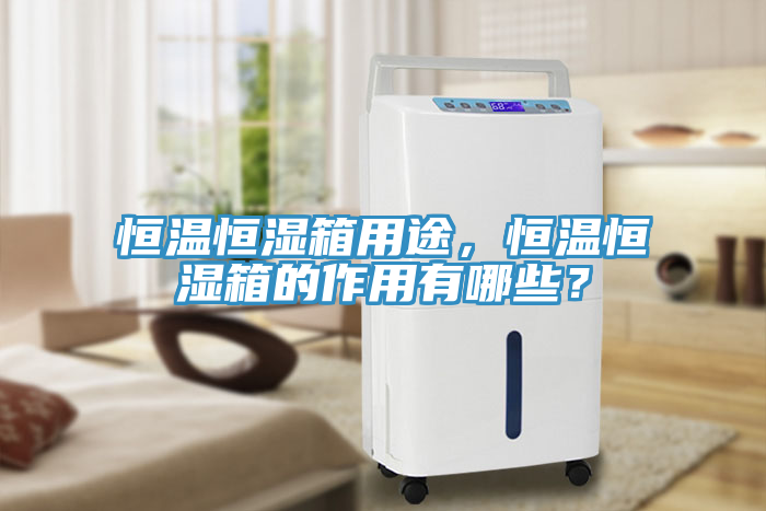 恒溫恒濕箱用途，恒溫恒濕箱的作用有哪些？