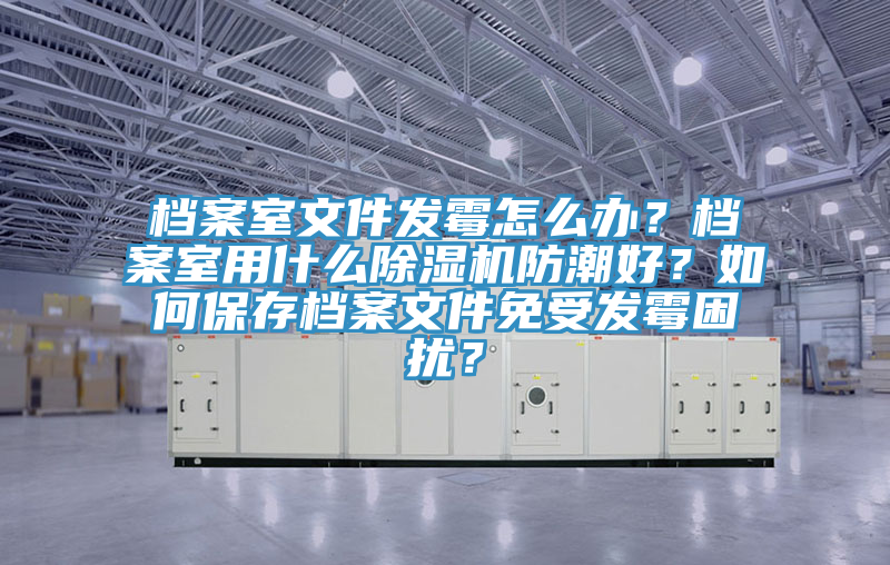 檔案室文件發(fā)霉怎么辦？檔案室用什么除濕機防潮好？如何保存檔案文件免受發(fā)霉困擾？
