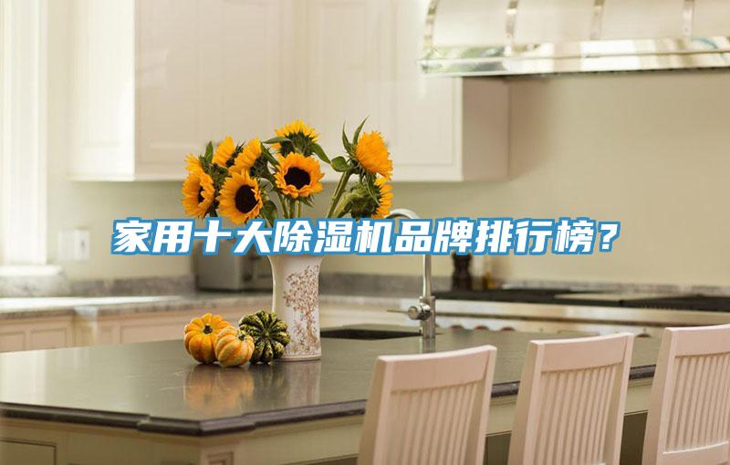 家用十大除濕機品牌排行榜？