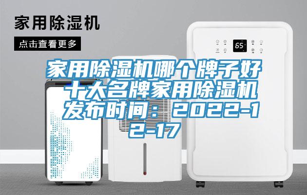 家用除濕機哪個(gè)牌子好 十大名牌家用除濕機 發(fā)布時(shí)間：2022-12-17
