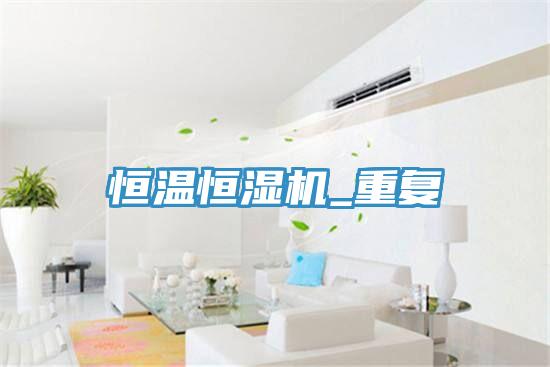 恒溫恒濕機_重復
