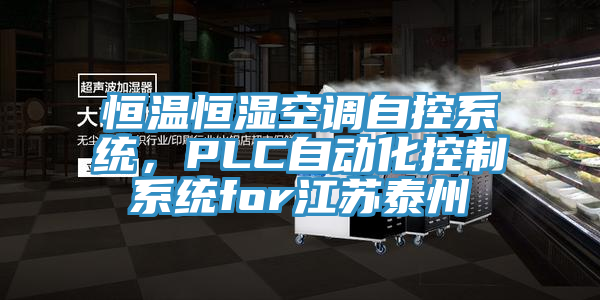 恒溫恒濕空調自控系統，PLC自動(dòng)化控制系統for江蘇泰州