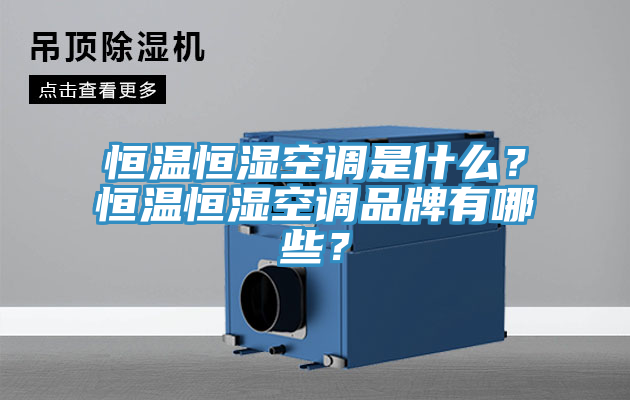 恒溫恒濕空調是什么？恒溫恒濕空調品牌有哪些？