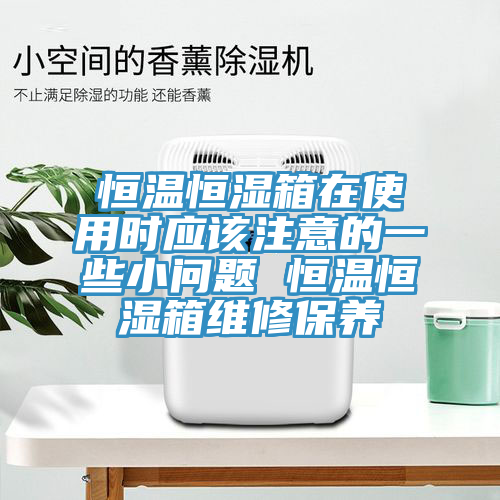 恒溫恒濕箱在使用時(shí)應該注意的一些小問(wèn)題 恒溫恒濕箱維修保養