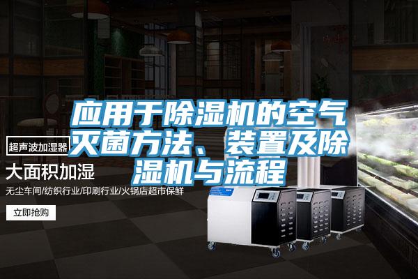應用于除濕機的空氣滅菌方法、裝置及除濕機與流程
