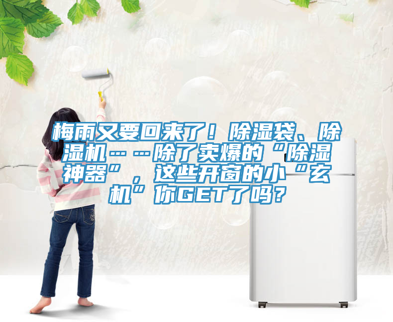 梅雨又要回來(lái)了！除濕袋、除濕機……除了賣(mài)爆的“除濕神器”，這些開(kāi)窗的小“玄機”你GET了嗎？
