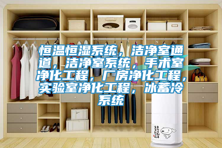 恒溫恒濕系統，潔凈室通道，潔凈室系統，手術(shù)室凈化工程，廠(chǎng)房?jì)艋こ?，?shí)驗室凈化工程，冰蓄冷系統