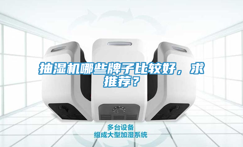 抽濕機哪些牌子比較好，求推薦？