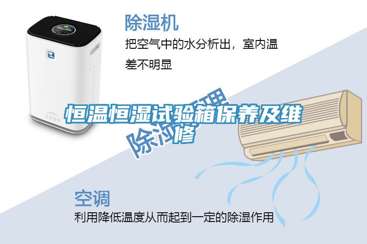 恒溫恒濕試驗箱保養及維修