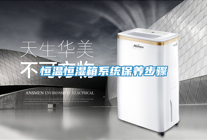 恒溫恒濕箱系統保養步驟