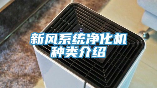 新風(fēng)系統凈化機種類(lèi)介紹
