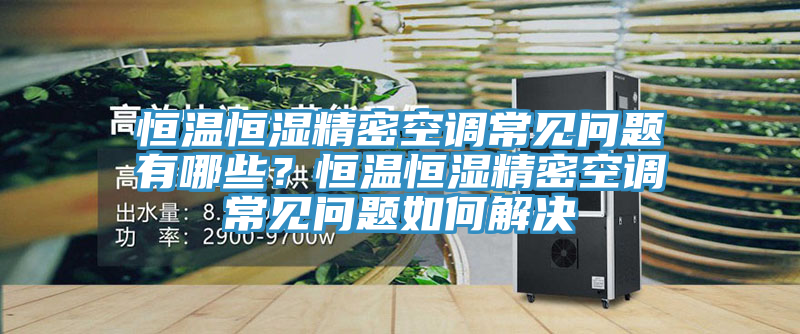 恒溫恒濕精密空調常見(jiàn)問(wèn)題有哪些？恒溫恒濕精密空調常見(jiàn)問(wèn)題如何解決