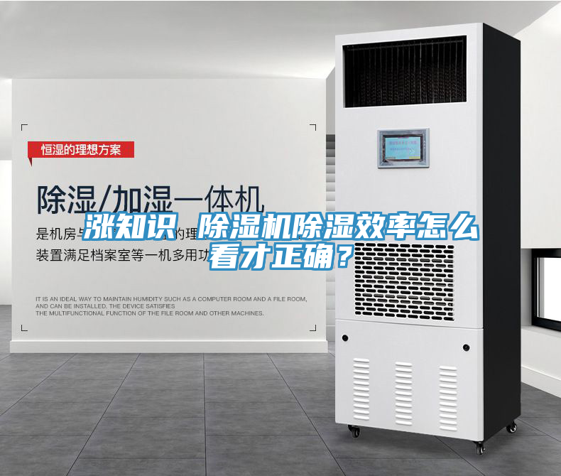 漲知識 除濕機除濕效率怎么看才正確？
