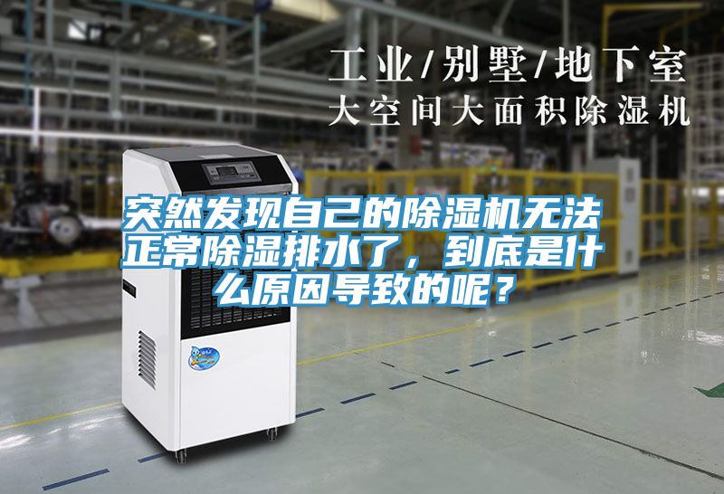 突然發(fā)現自己的除濕機無(wú)法正常除濕排水了，到底是什么原因導致的呢？