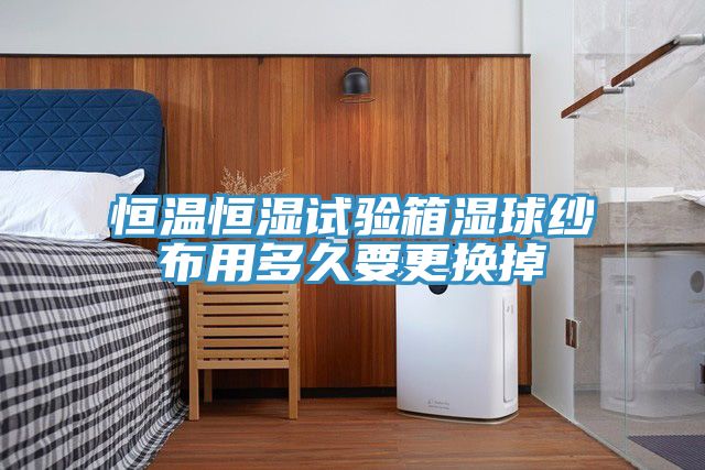 恒溫恒濕試驗箱濕球紗布用多久要更換掉