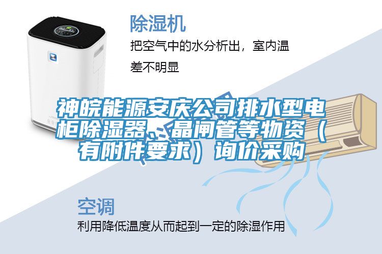 神皖能源安慶公司排水型電柜除濕器、晶閘管等物資（有附件要求）詢(xún)價(jià)采購