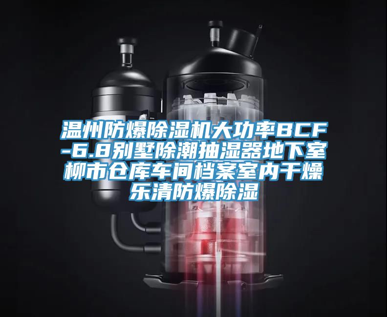 溫州防爆除濕機大功率BCF-6.8別墅除潮抽濕器地下室柳市倉庫車(chē)間檔案室內干燥樂(lè )清防爆除濕