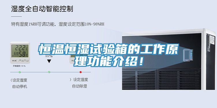 恒溫恒濕試驗箱的工作原理功能介紹！