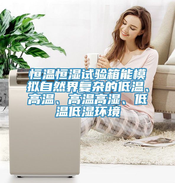 恒溫恒濕試驗箱能模擬自然界復雜的低溫、高溫、高溫高濕、低溫低濕環(huán)境