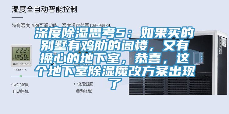 深度除濕思考5：如果買(mǎi)的別墅有雞肋的閣樓，又有操心的地下室，恭喜，這個(gè)地下室除濕魔改方案出現了