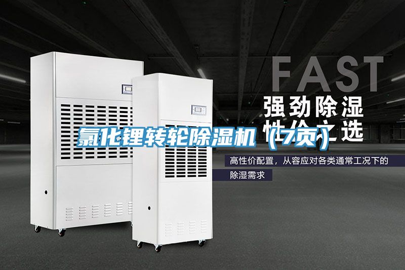 氯化鋰轉輪除濕機（7頁(yè)）
