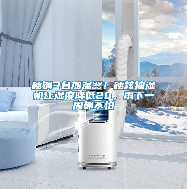 硬鋼3臺加濕器！硬核抽濕機讓濕度降低20，雨下一周都不怕
