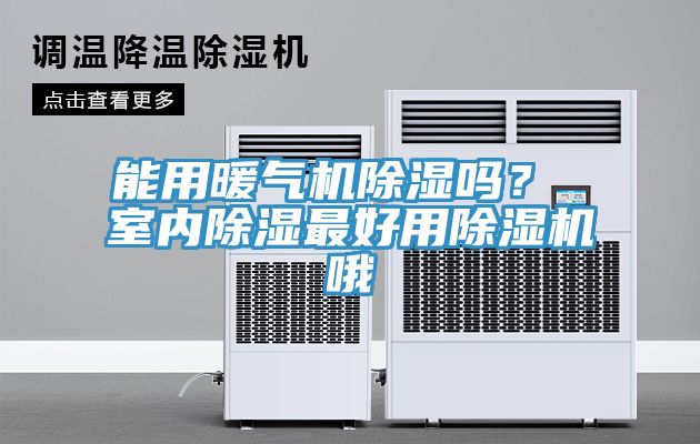 能用暖氣機除濕嗎？ 室內除濕最好用除濕機哦