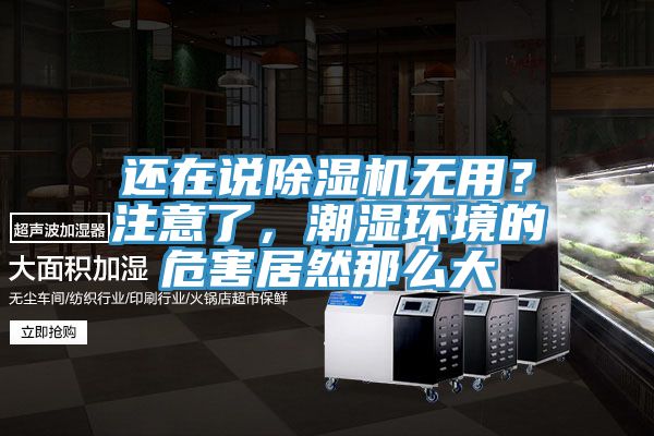 還在說(shuō)除濕機無(wú)用？注意了，潮濕環(huán)境的危害居然那么大