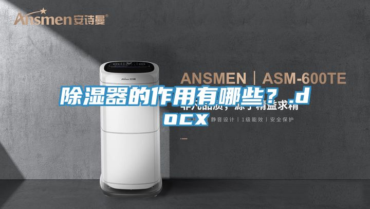 除濕器的作用有哪些？.docx