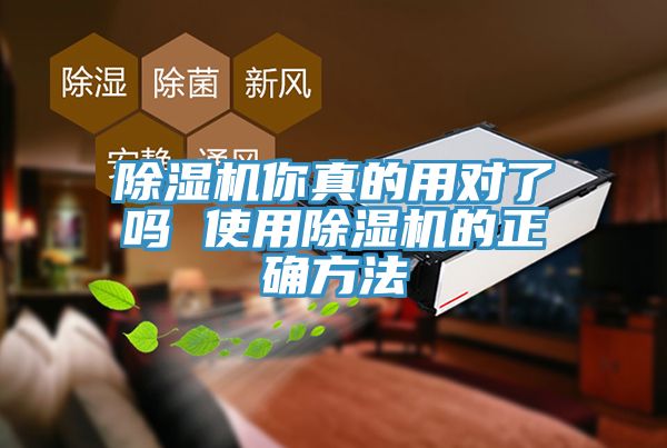 除濕機你真的用對了嗎 使用除濕機的正確方法